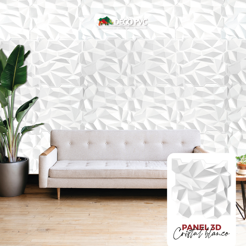 PANEL 3D Profesional - X1203 CRISTAL / 10pzas / 50*50cm