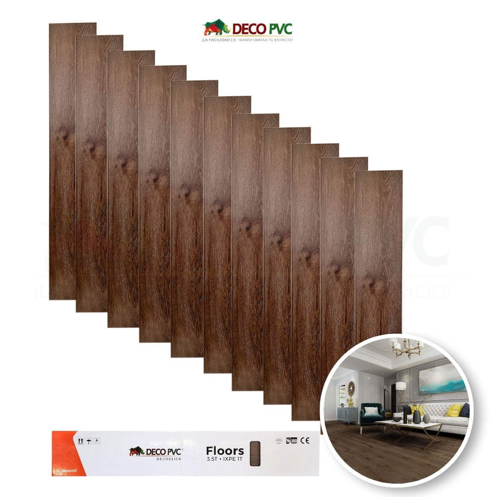 Piso SPC Decoclick / 11pzas / 18.3*122cm
