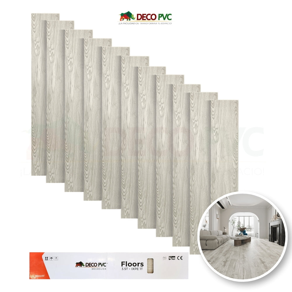 Piso SPC Decoclick / 11pzas / 18.3*122cm