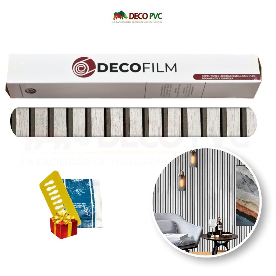 Papel Tapiz Lambrin - DECOFILM® / 1 rollo / 0.53*9.5mCafé Ahumado