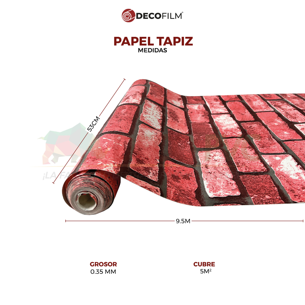 Papel Tapiz Lambrin - DECOFILM® / 1 rollo / 0.53*9.5m