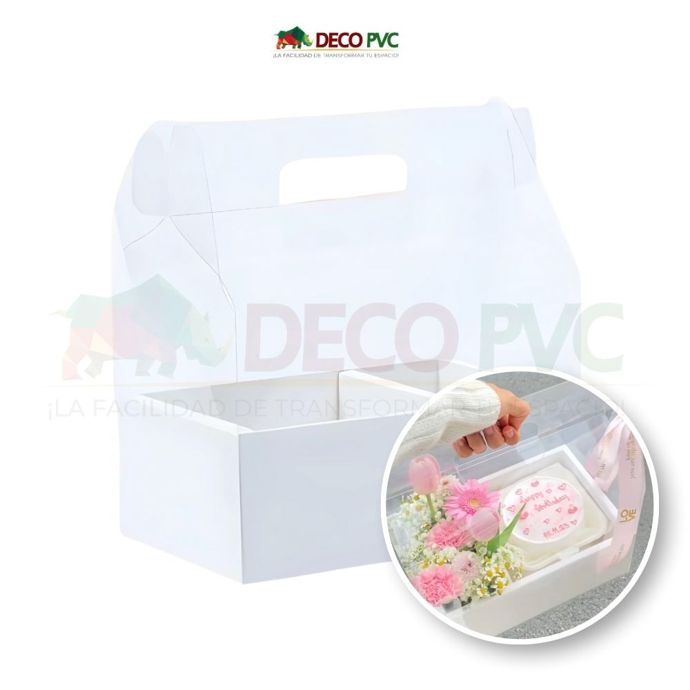 Set de cajas para pastel transparente / 5pzas