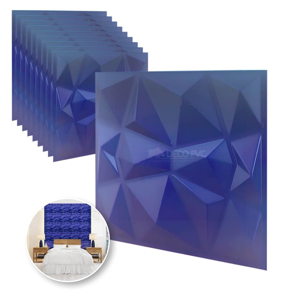 PANEL 3D -Cuarzo S050 / 10pzas / 50*50cm