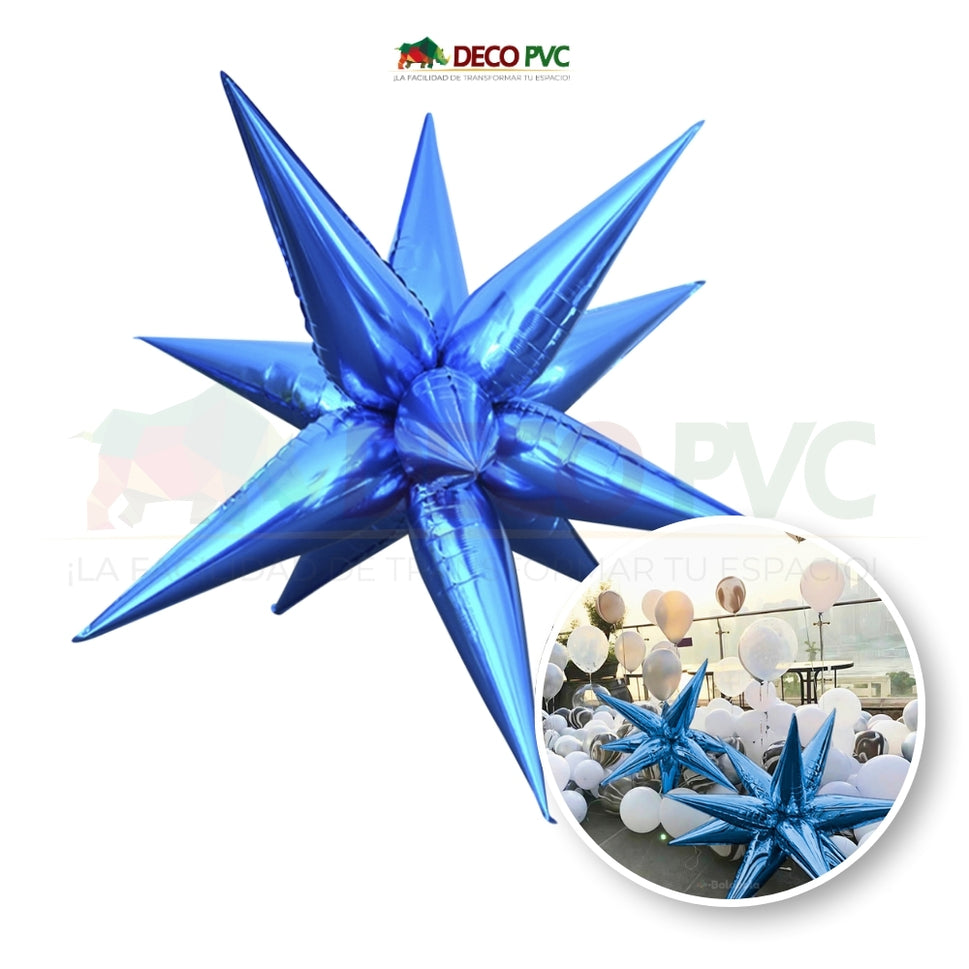 Globo Estrella Explosión Azul Navy - E004 - BolaBola®