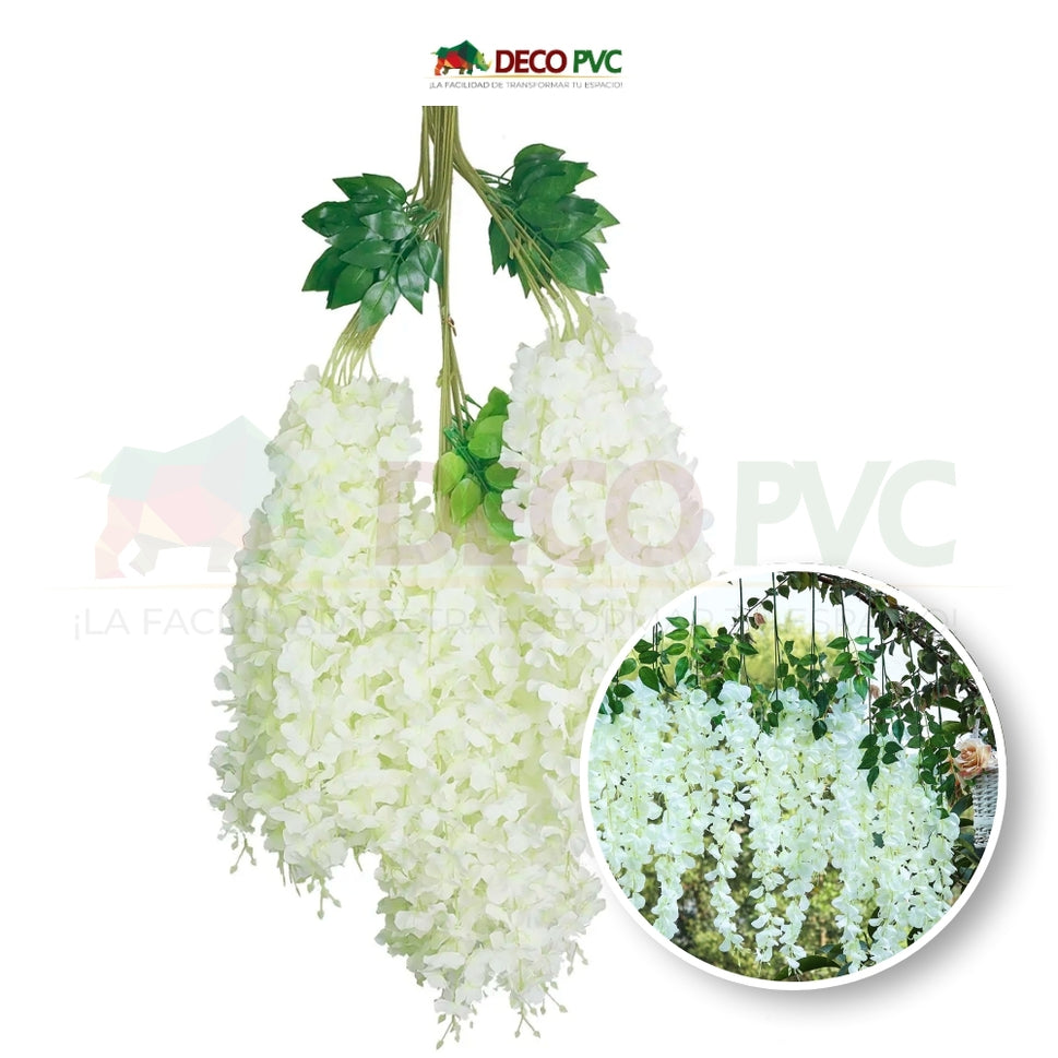 Guias Florales Wisterias - DECOFLORA®WISTERIA ALGODON