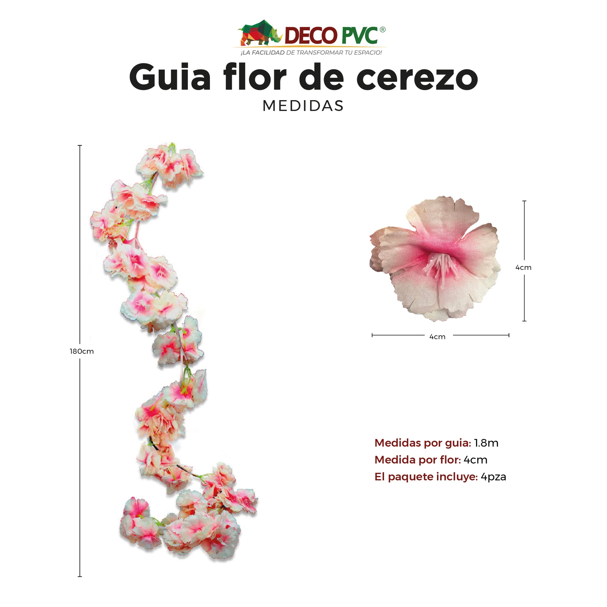 Guias Florales Flor de Cerezo - DECOFLORA®