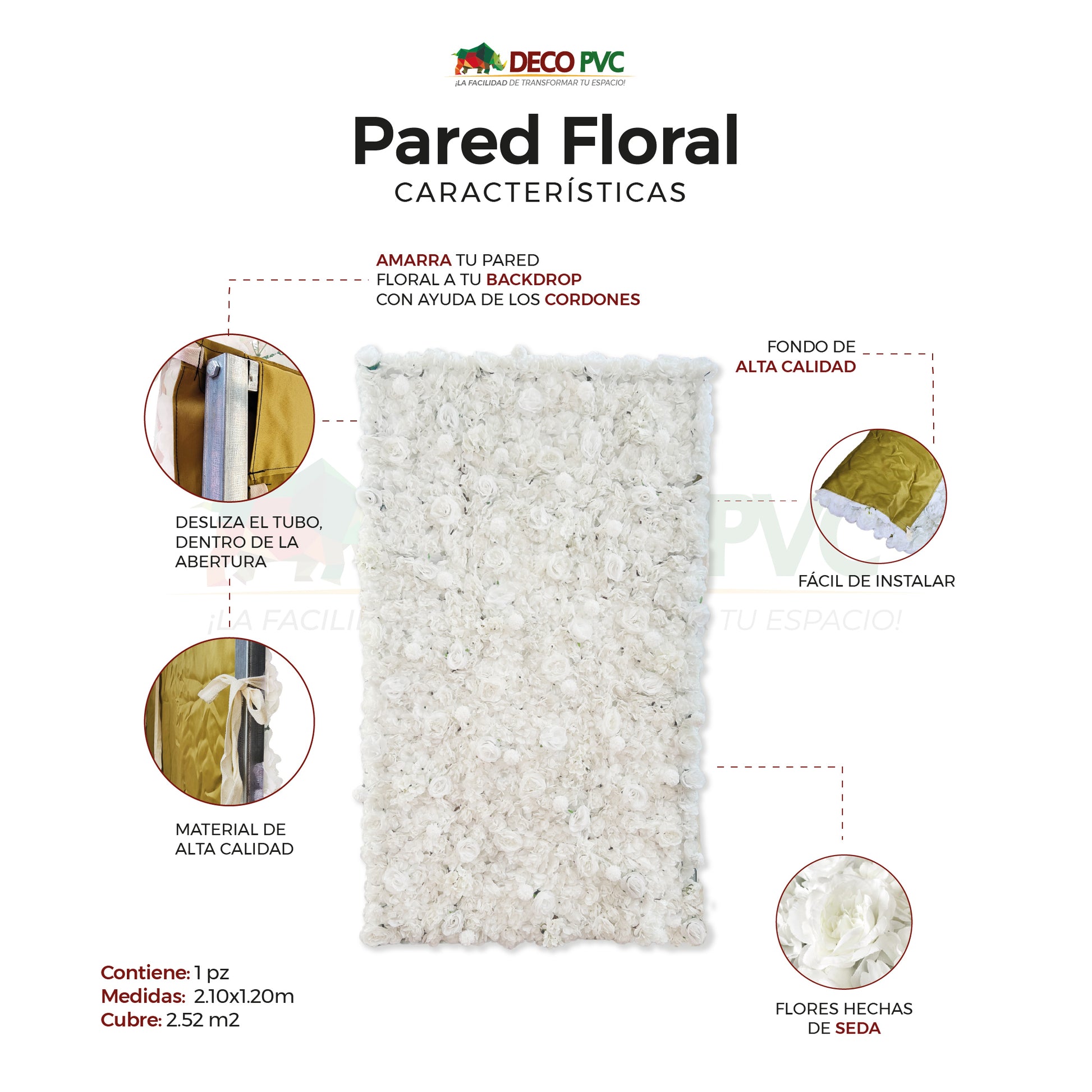 Pared Floral / 2.10*1.20m