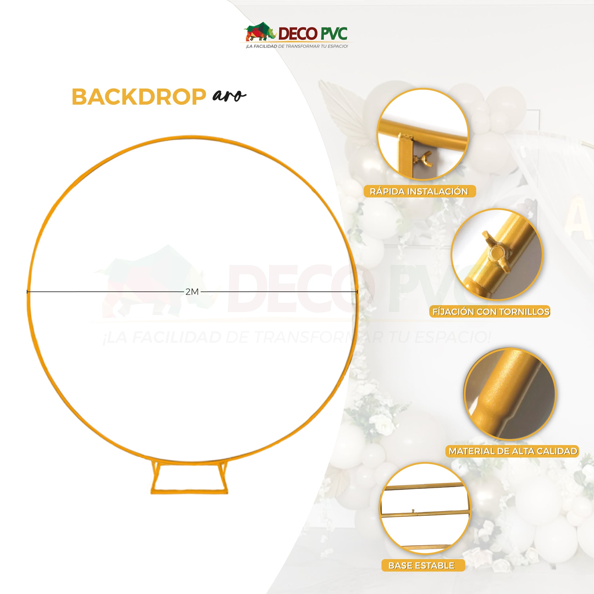 Backdrop Redondo / 1pz / 2m