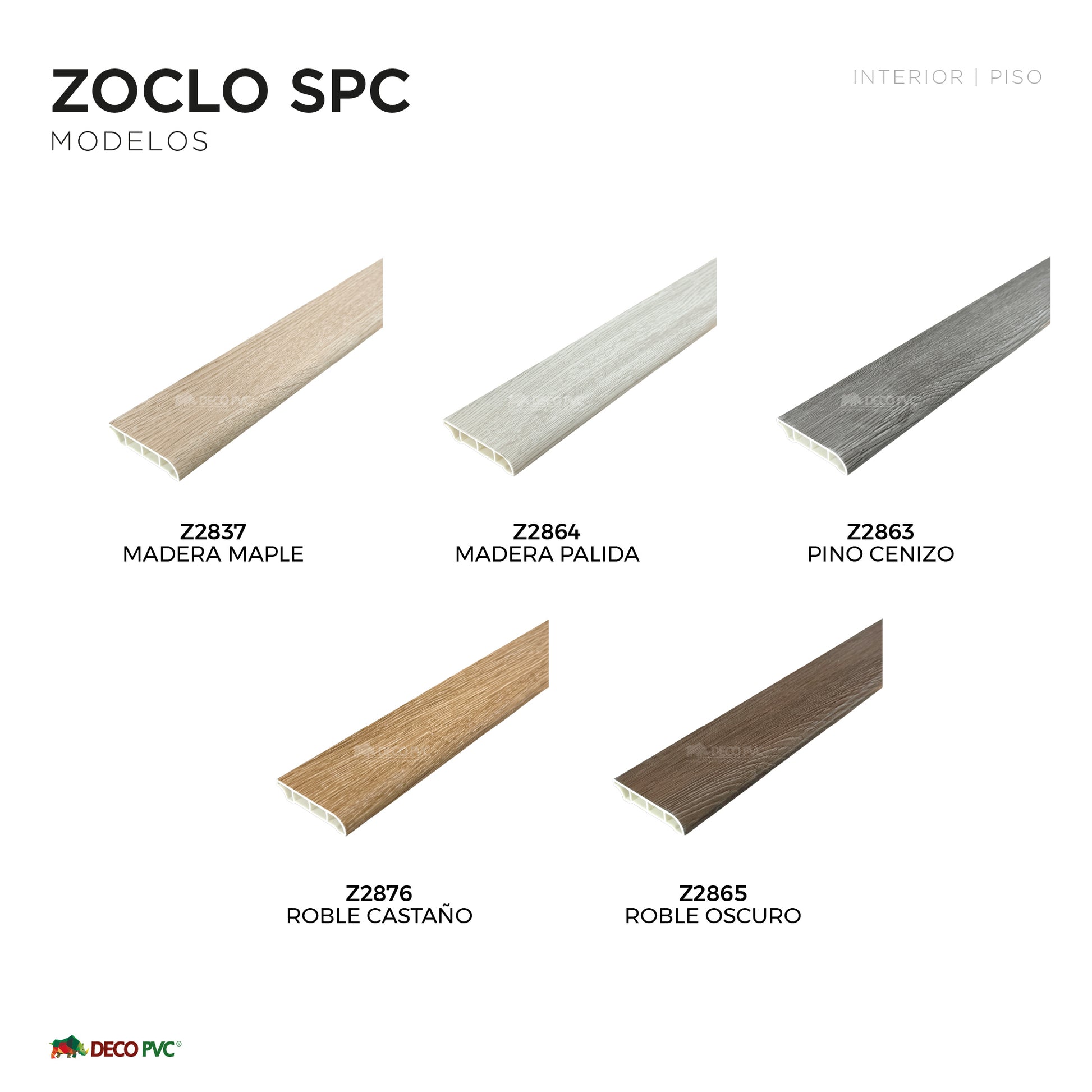 Zoclo SPC Tipo Madera / 1pz / 6*240cm