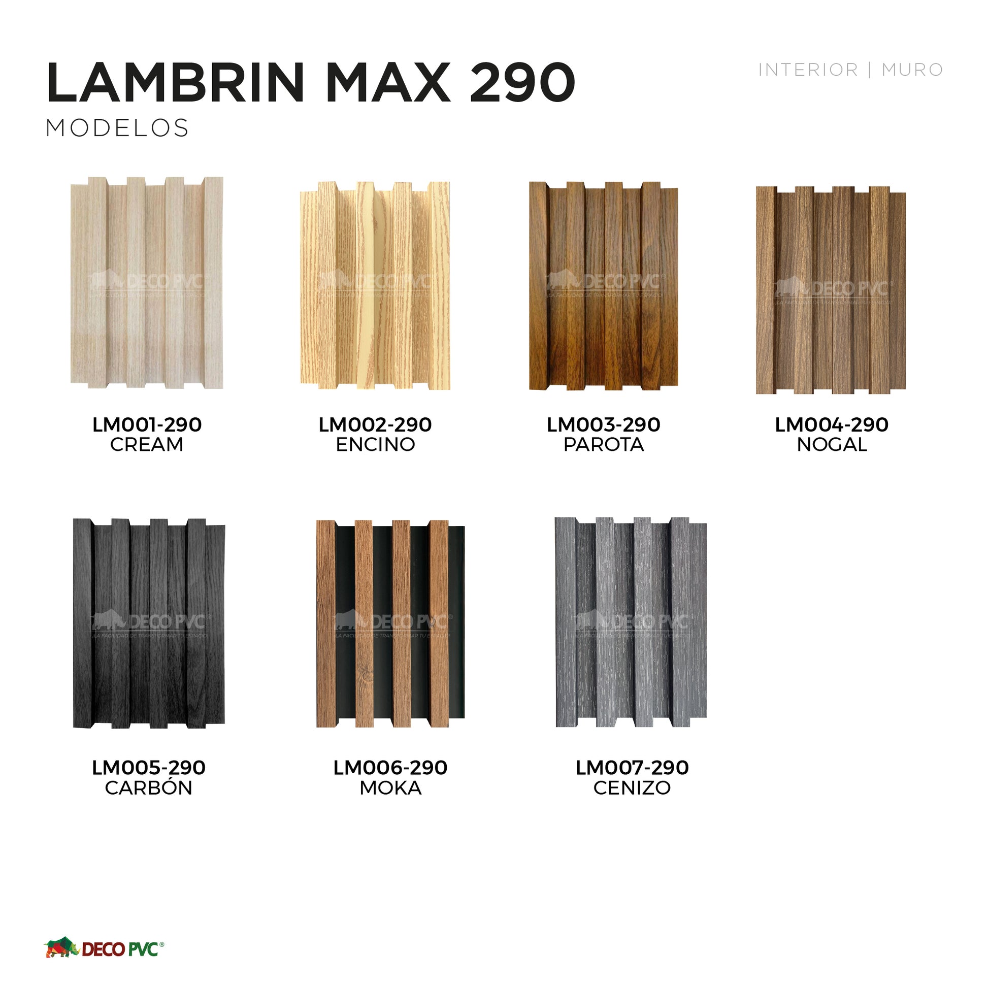 Lambrin Max 290 - Decoslat / 14pzas / 16.8*2.4*290cm