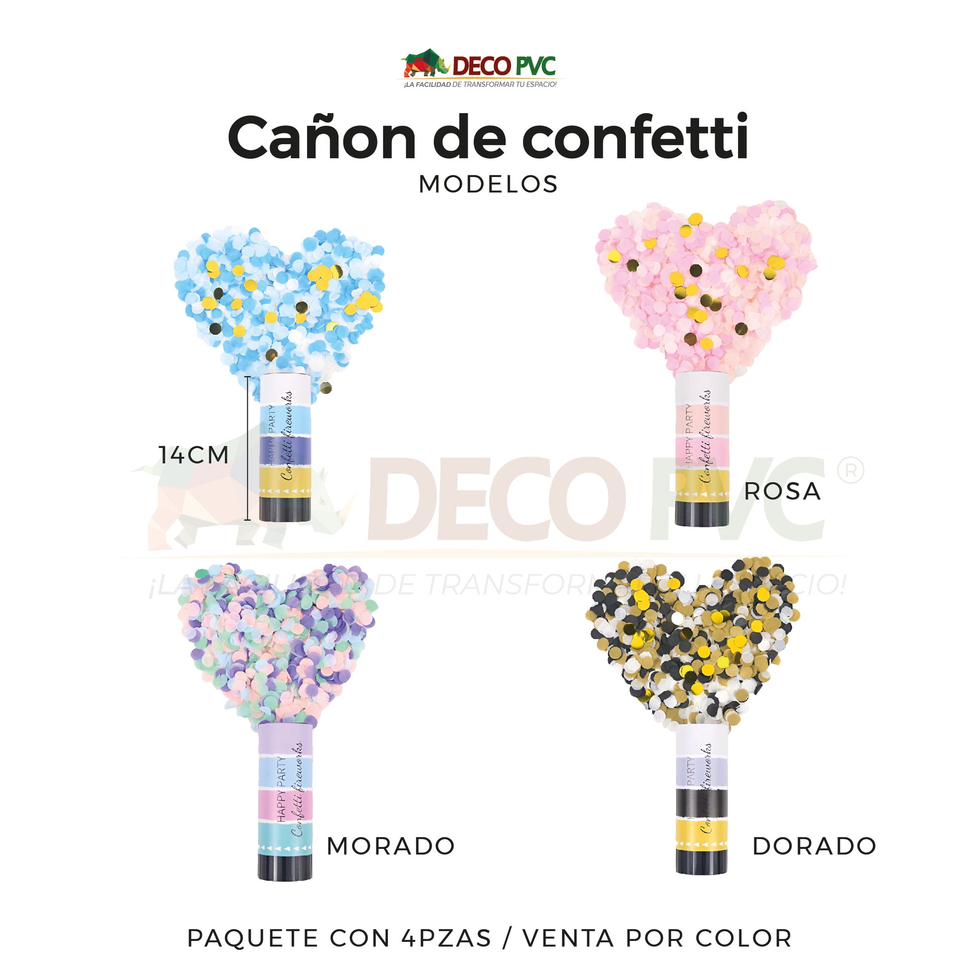 Cañon de confetti