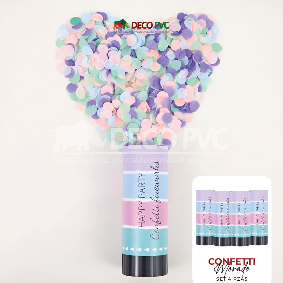 Cañon de confettiMorado