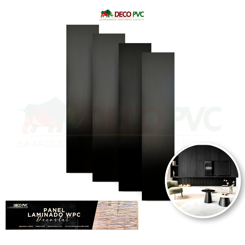 Panel Laminado WPC / 4pzas / 60*280cm