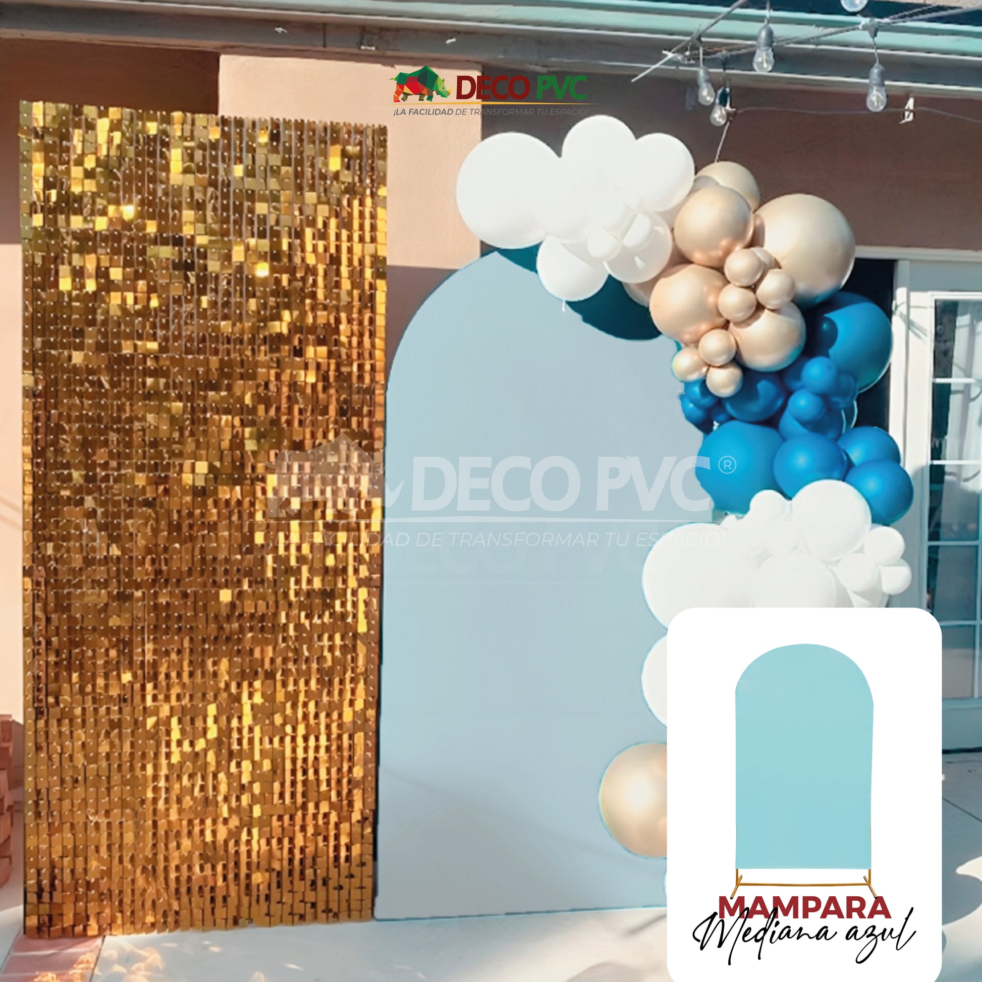 Dúo Mamparas Decorativas Azul