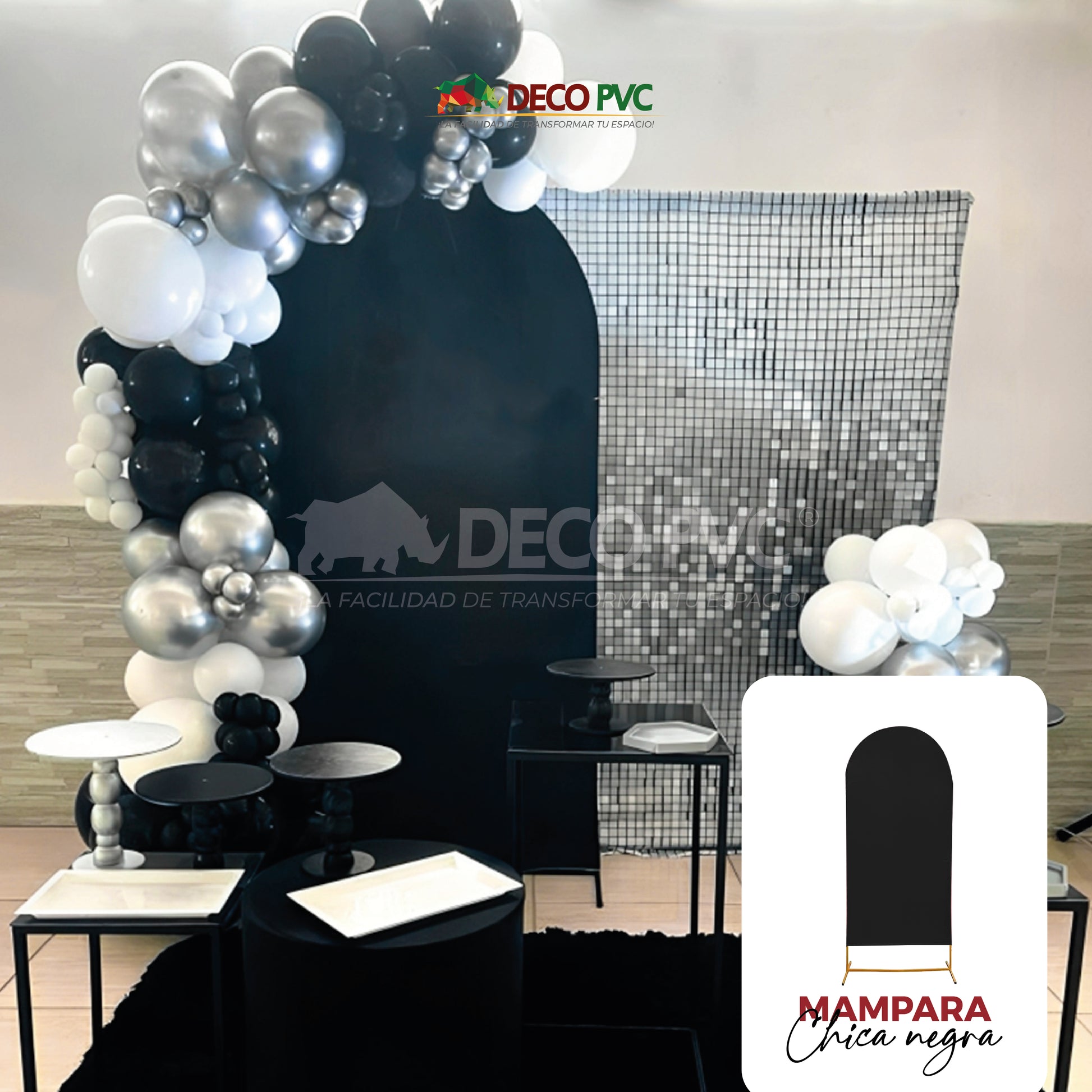 Dúo Mamparas Decorativas Negro