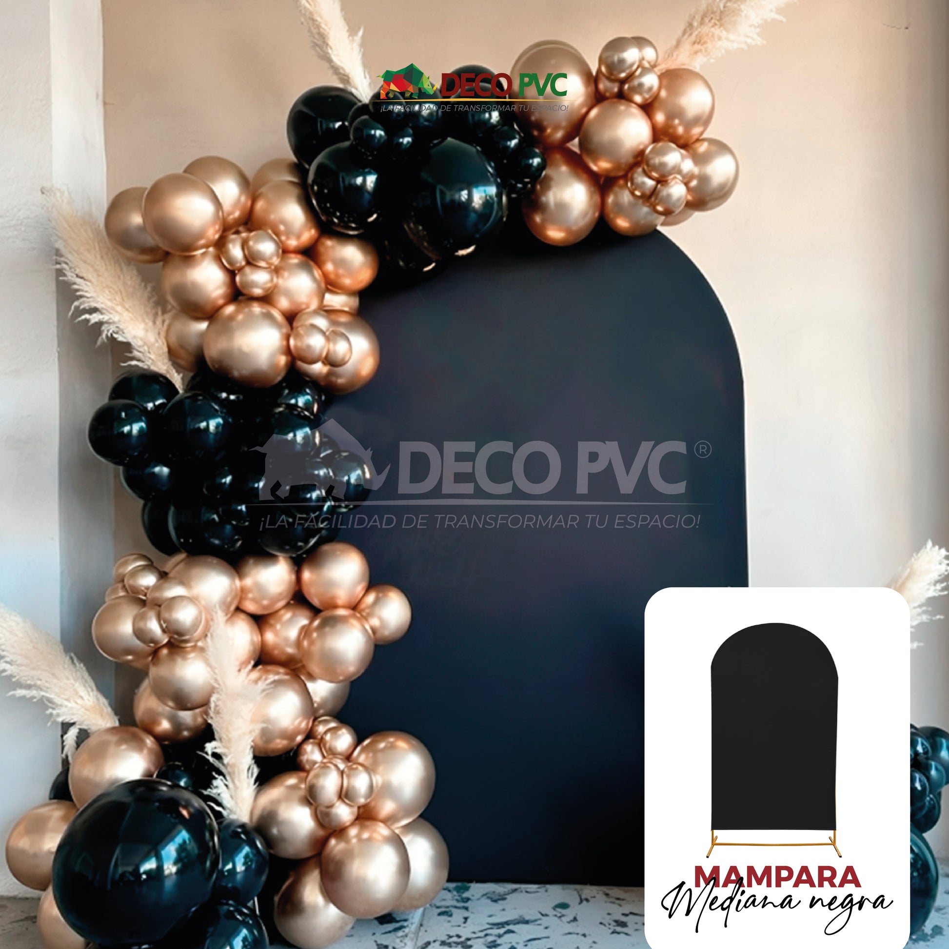 Dúo Mamparas Decorativas Negro