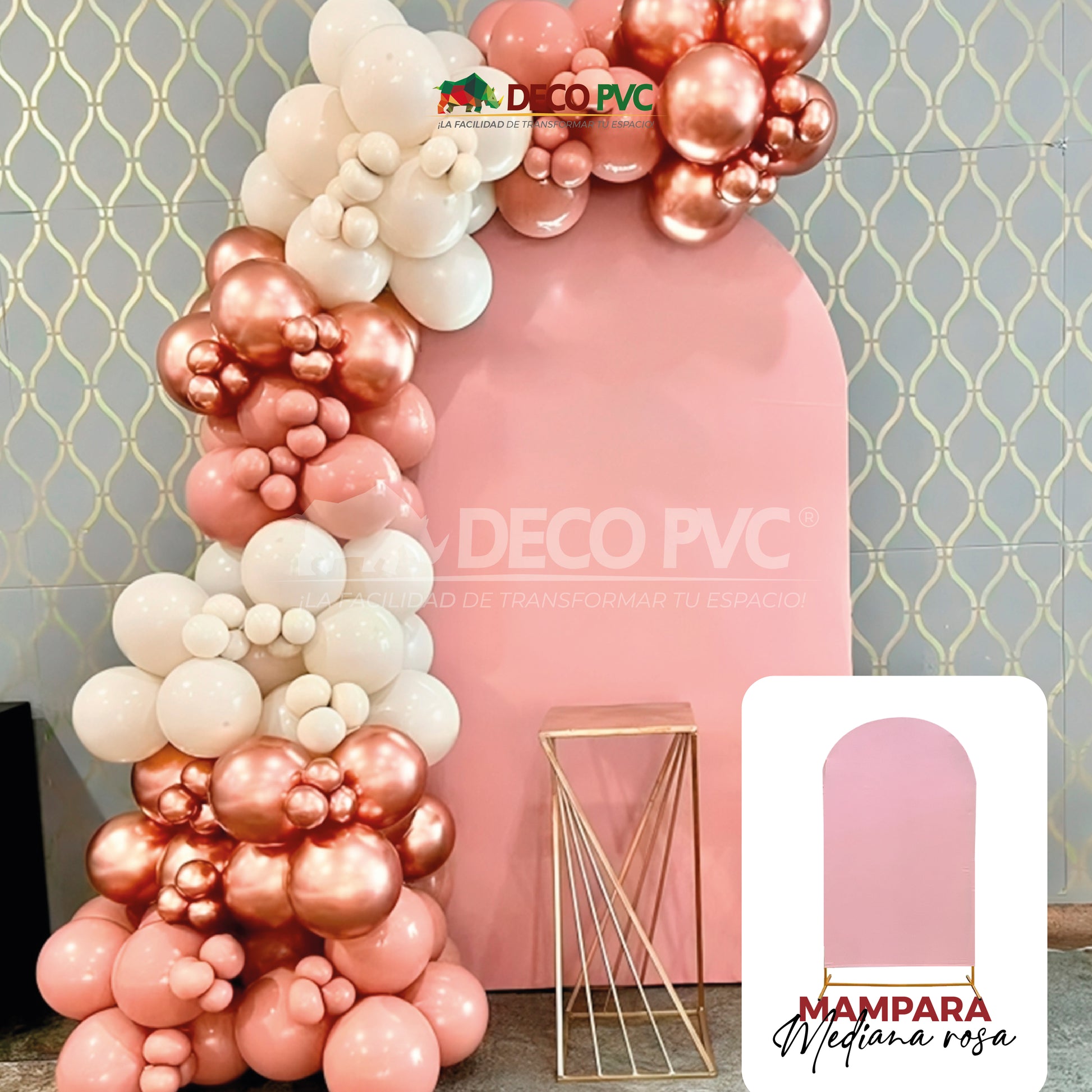 Dúo Mamparas Decorativas Rosa