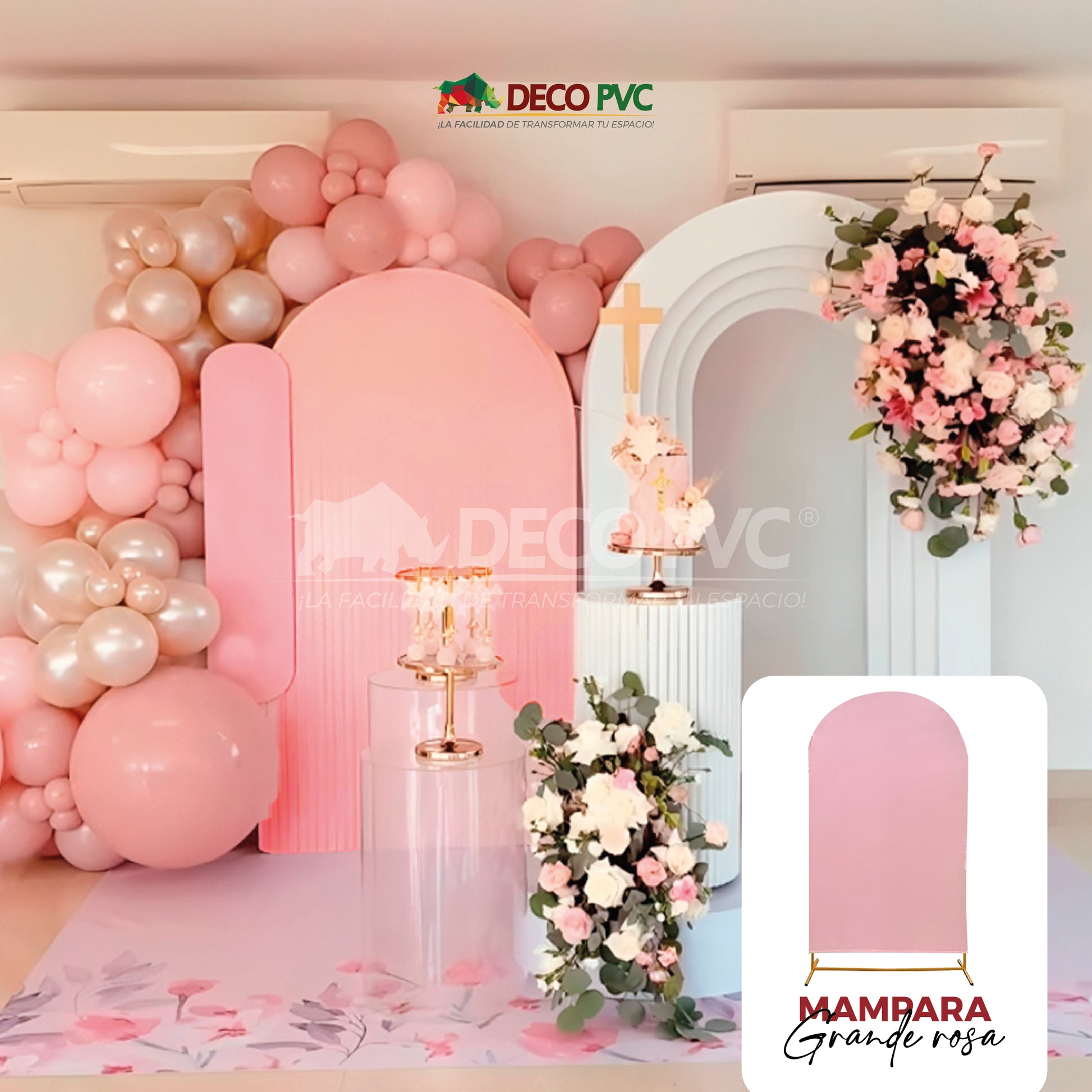 Dúo Mamparas Decorativas Rosa