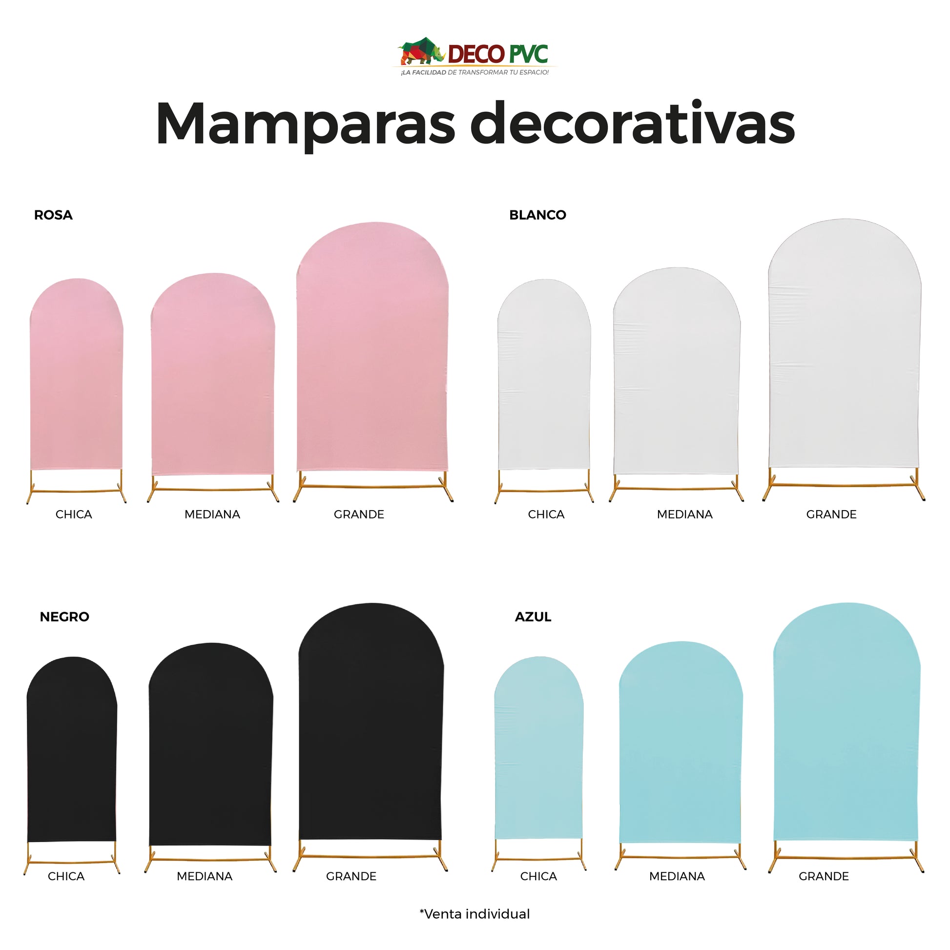 Dúo Mamparas Decorativas Negro