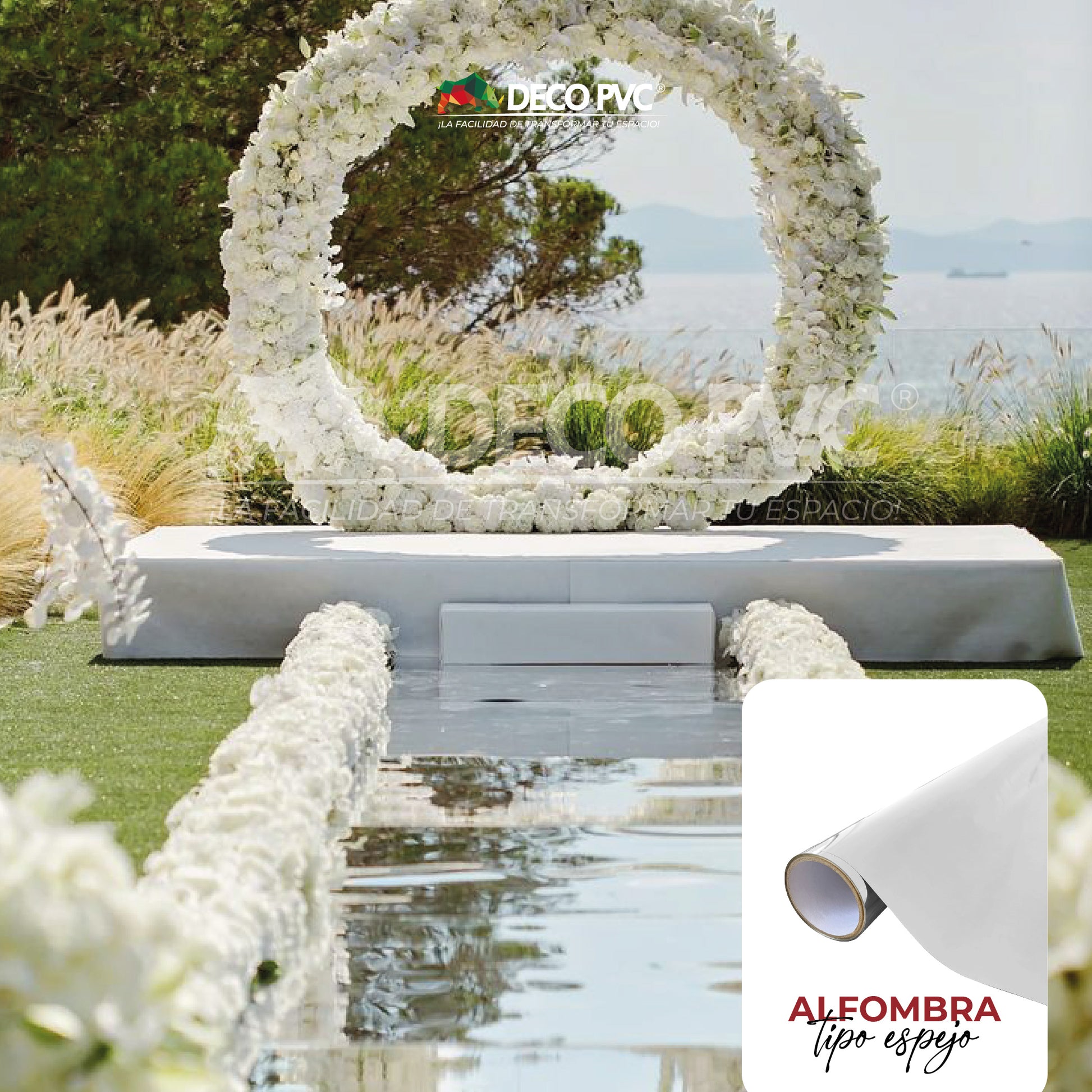 Alfombra tipo espejo