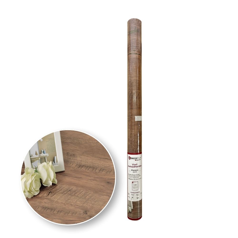Vinil Autoadherible Madera en rollo (0.60x5m) - DECOFILM®