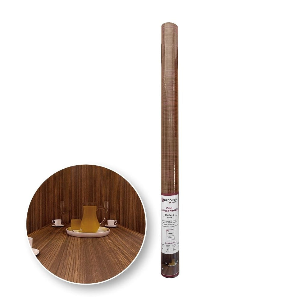 Vinil Autoadherible Madera en rollo (0.60x5m) - DECOFILM®A404