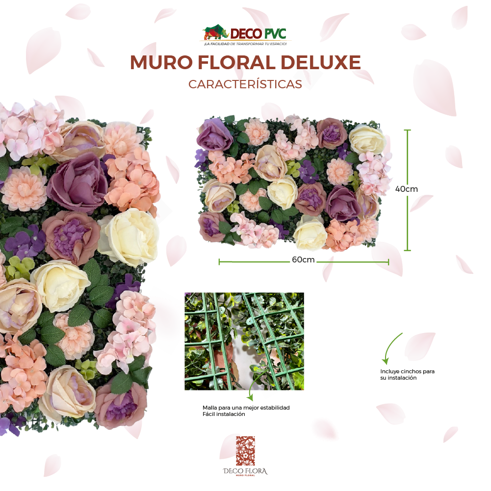 Muro Floral / Modelos Deluxe - DECOFLORA®