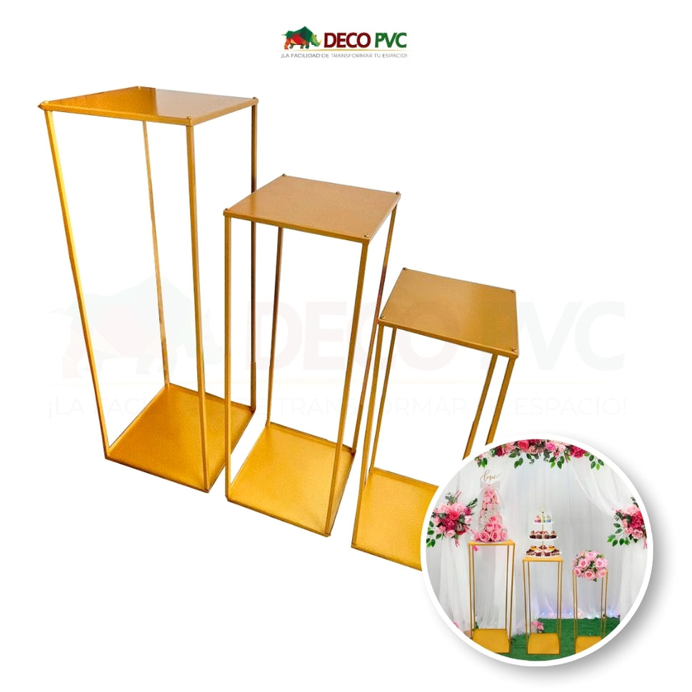 Set de 3 Mesas Metálicas Elite - Decoluxe