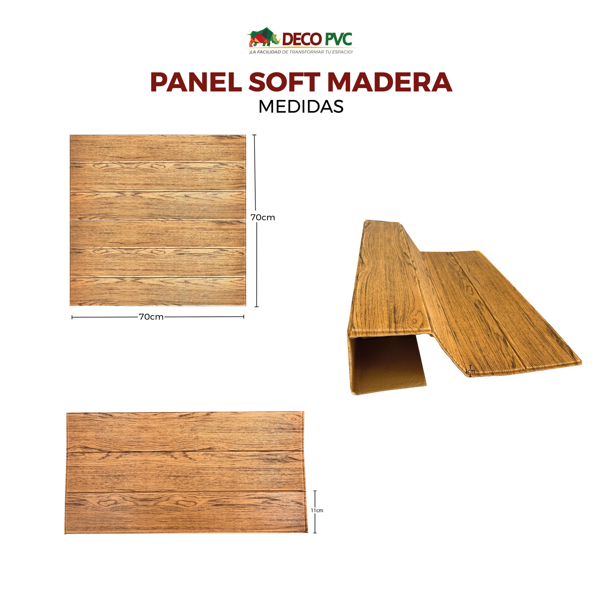 Panel Soft 3D Autoadherible / 10pzas / 70*77cm