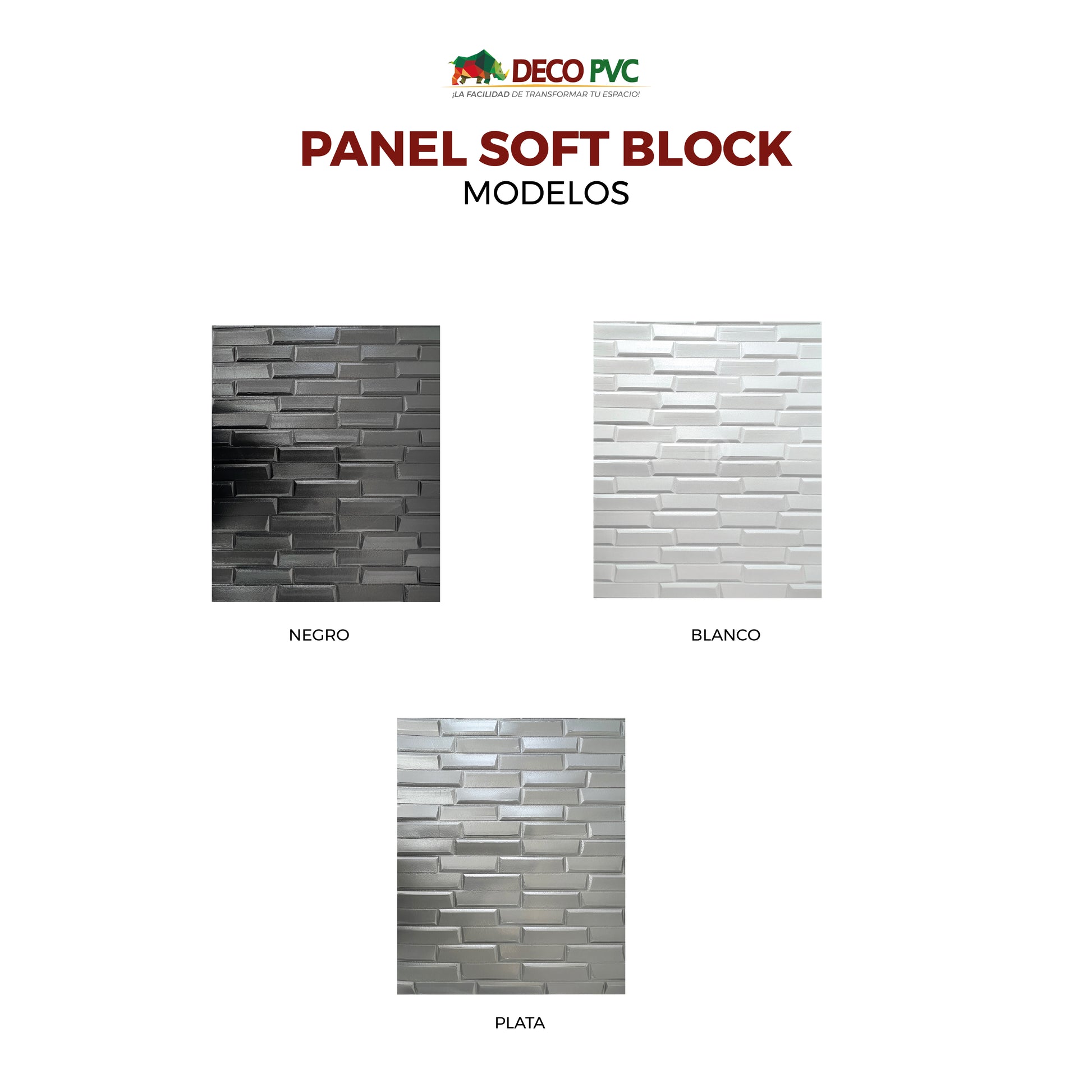 Panel Soft 3D Autoadherible / 10pzas / 70*77cm