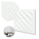 PANEL 3D -Diagonal S120 / 10pzas / 50*50cmBLANCO MATE/WHITE