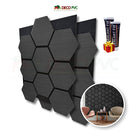Lambrin Acústico Hexagonal / 2pzas / 62*76cmLH003 Negro Texturizado