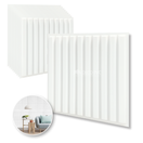 PANEL 3D - Lambrin S010 / 10pzas / 50*50cmBlanco/White