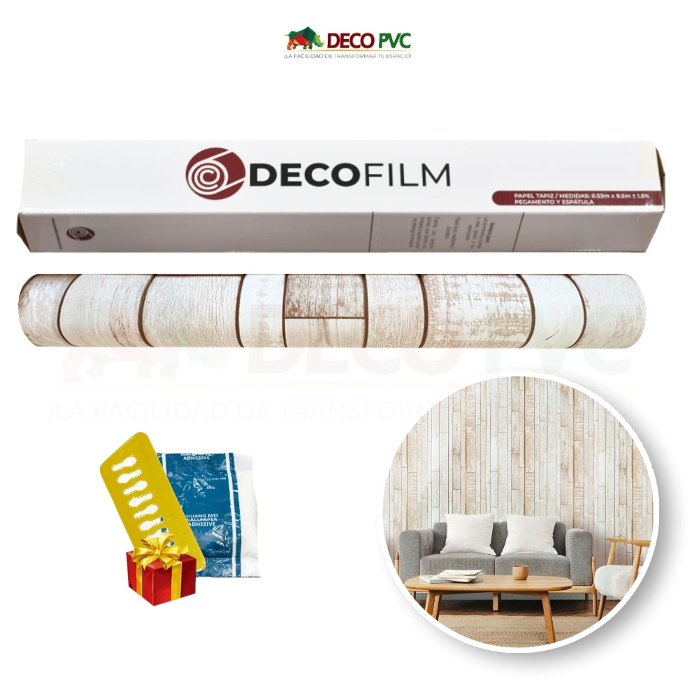 Papel Tapiz Madera - DECOFILM® / 1 rollo / 0.53*9.5m