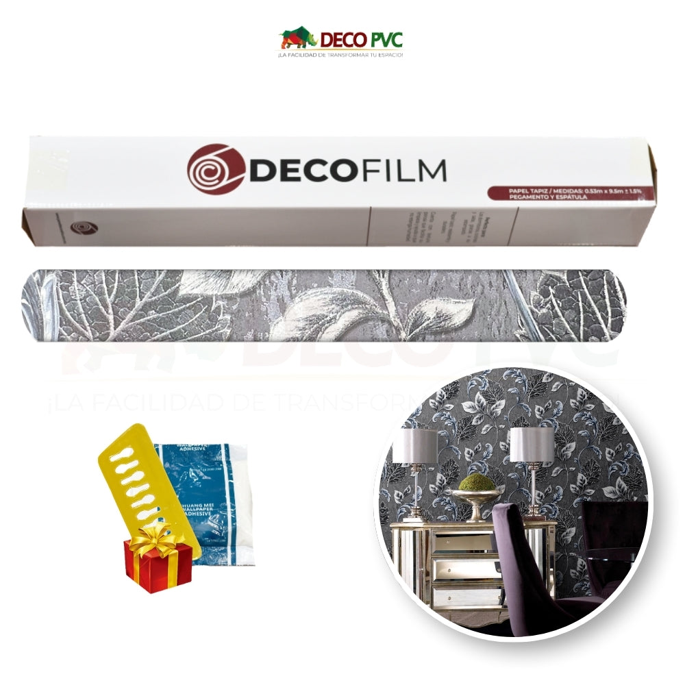 Papel Tapiz Floral Europeo - DECOFILM® / 1 rollo / 0.53*9.5m