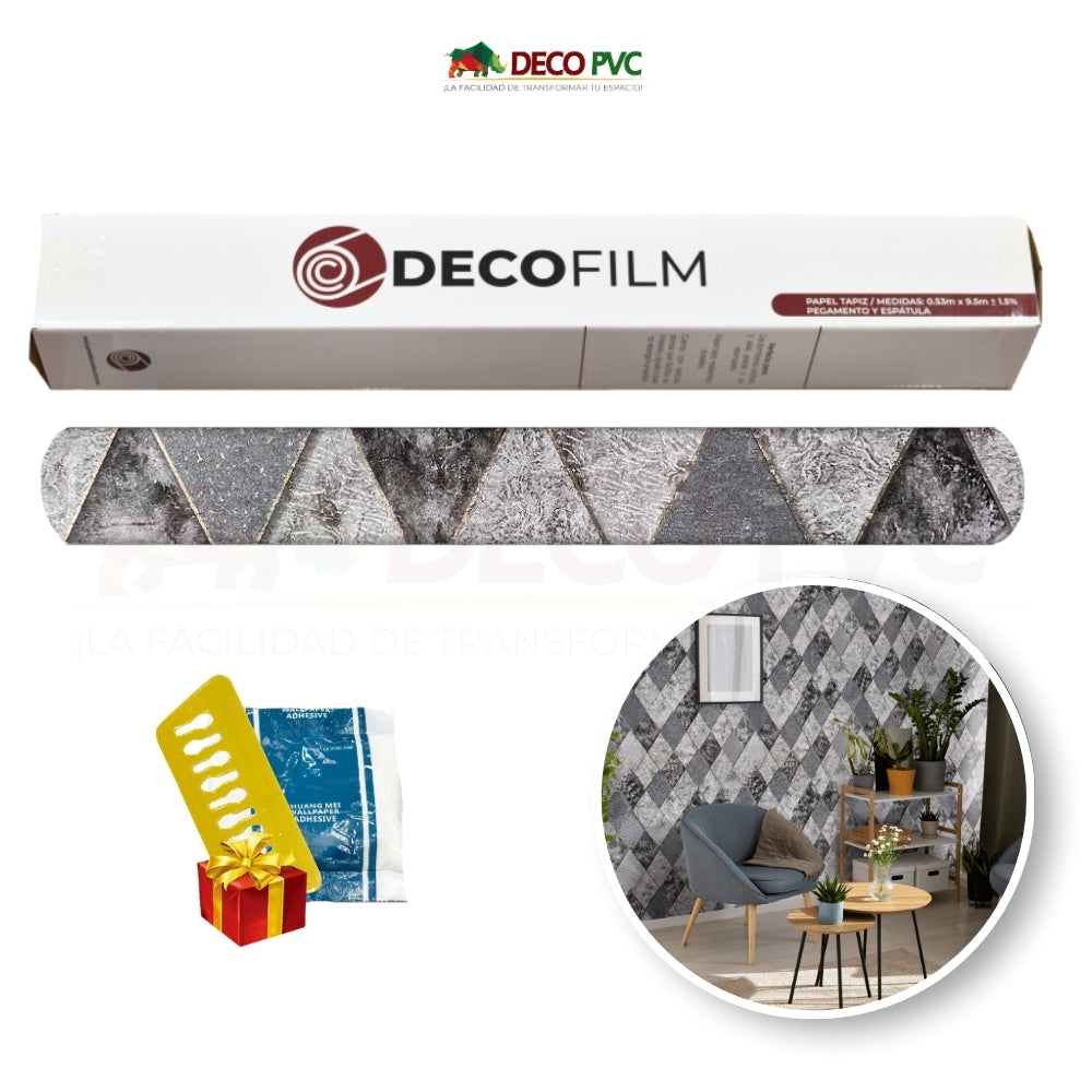 Papel Tapiz Rombos - DECOFILM® / 1 rollo / 0.53*9.5m