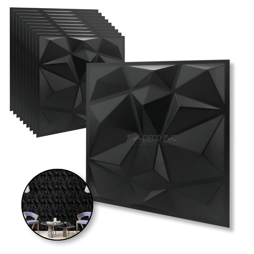 PANEL 3D -Cuarzo S050 / 10pzas / 50*50cm