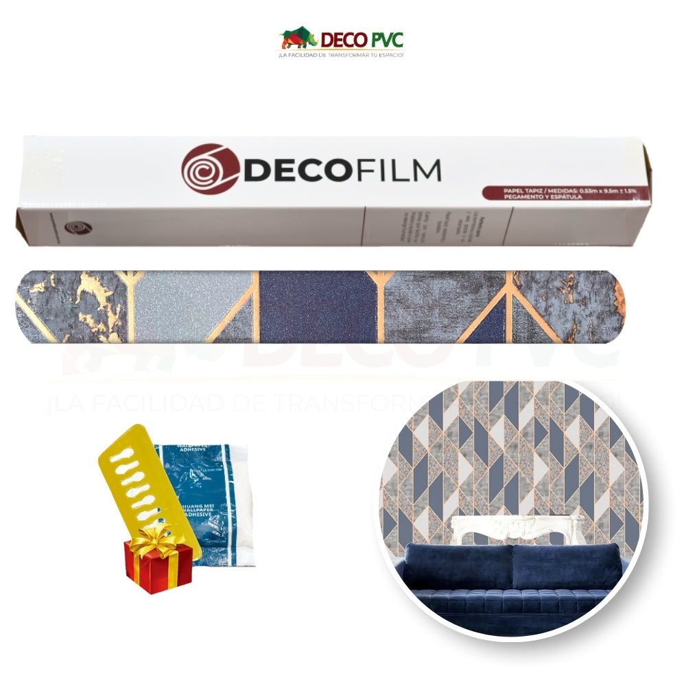 Papel Tapiz Geométrico - DECOFILM® / 1 rollo / 0.53*9.5m
