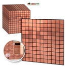 Mosaico Autoadherible Tipo Acero - DECOFILM® / 11pzas / 30*30cmMC003 Cuadrado Cobre