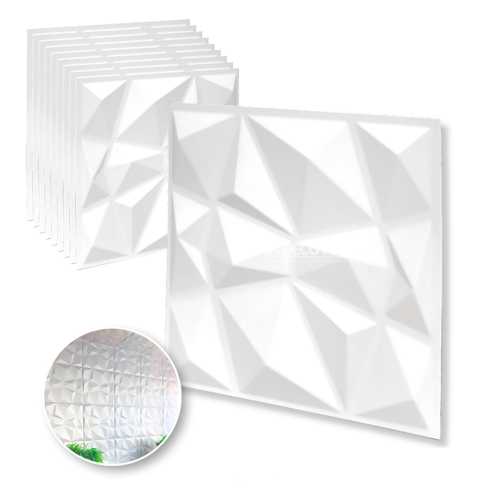 PANEL 3D -Cuarzo S050 / 10pzas / 50*50cm