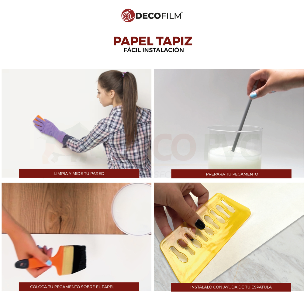 Papel Tapiz Madera - DECOFILM® / 1 rollo / 0.53*9.5m