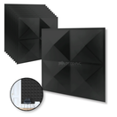 PANEL 3D - Pirámide S020 / 10pzas / 50*50cmNegro/Black