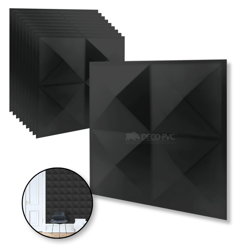 PANEL 3D - Pirámide S020 / 10pzas / 50*50cm