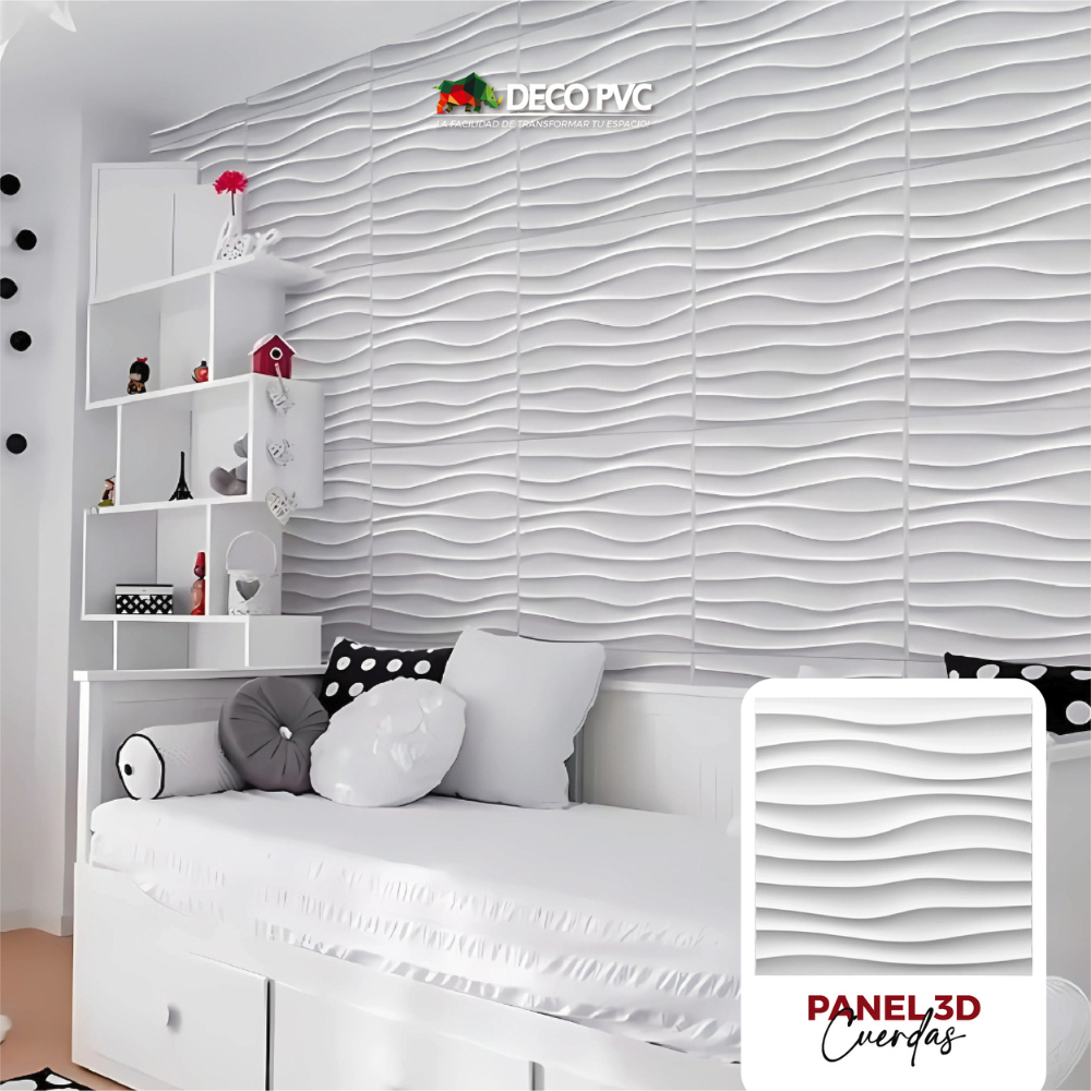 PANEL 3D -Cuerdas S105 / 10pzas / 50*50cm