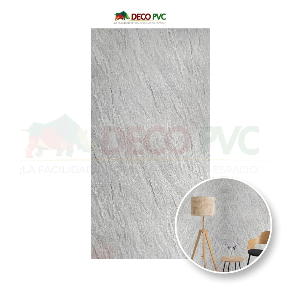 Lámina Decorativa PVC - Pacific Gray  Mármol (3mm) / 1.22*2.44m