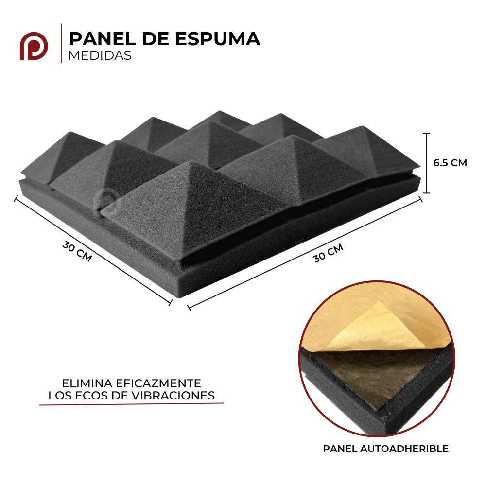 Panel de espuma / Absorción acústica