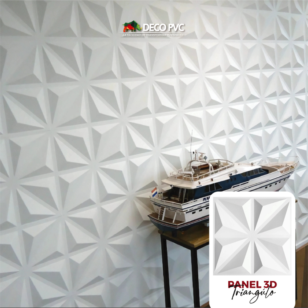 PANEL 3D - Triángulo S032 / 10pzas / 50*50cm
