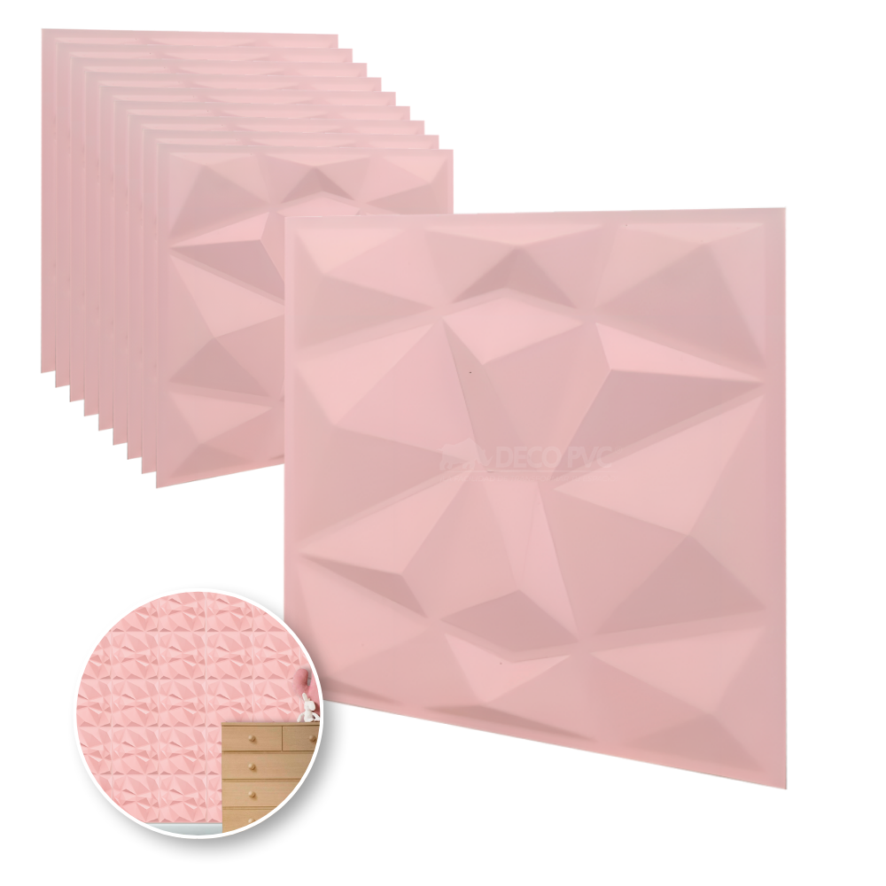 PANEL 3D -Cuarzo S050 / 10pzas / 50*50cm