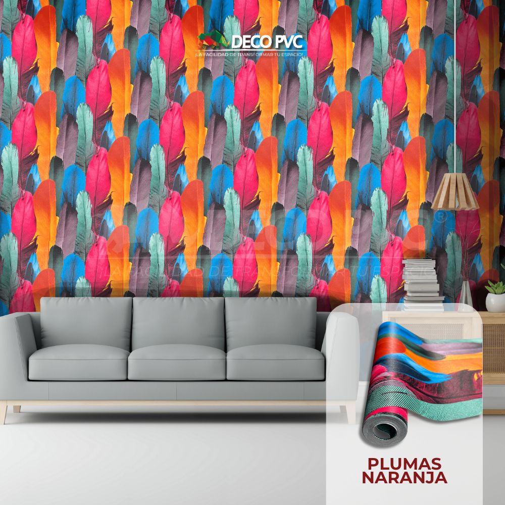 Papel Tapiz Plumas - DECOFILM® / 1 rollo / 0.53*9.5m