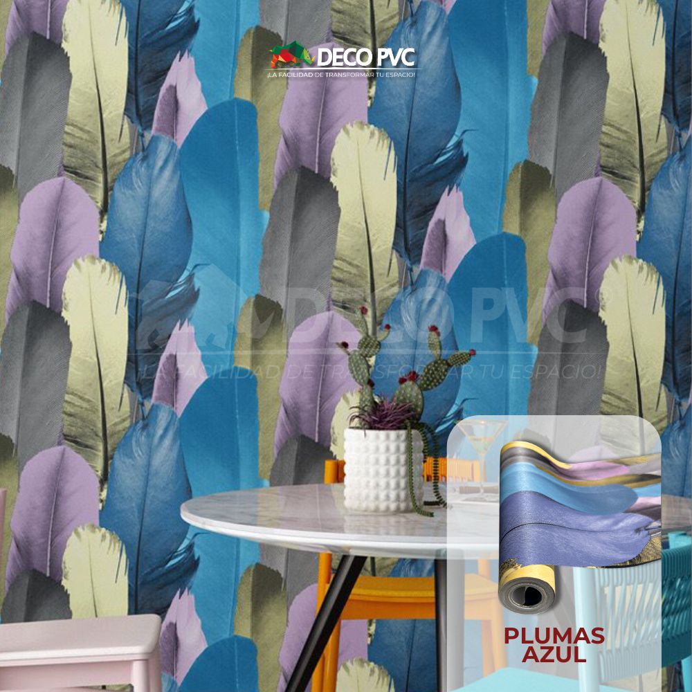 Papel Tapiz Plumas - DECOFILM® / 1 rollo / 0.53*9.5m